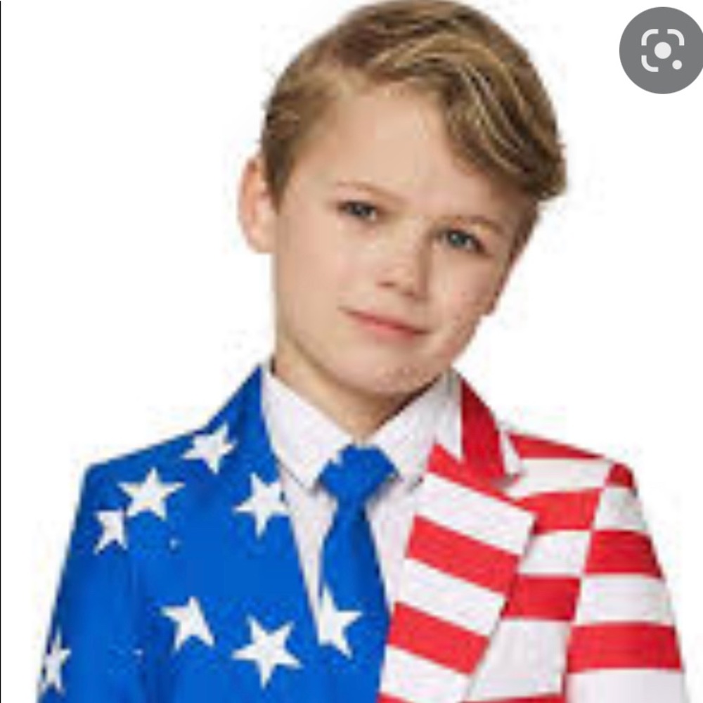 Boys US Flag Suit Costume